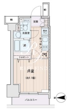 エスティメゾン錦糸町2 1112 間取り図