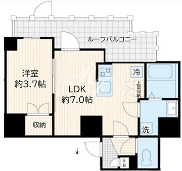 アルカンシエル新宿大京町 403 間取り図