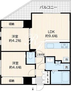 アルカンシエル新宿大京町 308 間取り図