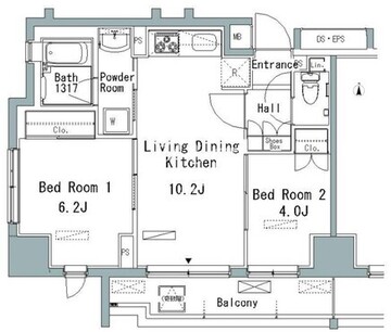 パークアクシス仲御徒町 601 間取り図