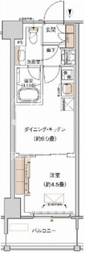 プライムネクサス大森北 636 間取り図