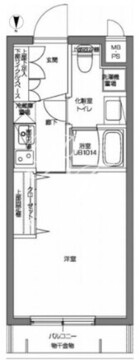 パティーナV代々木上原 207 間取り図