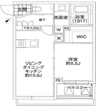 エルスタンザ代々木 301 間取り図