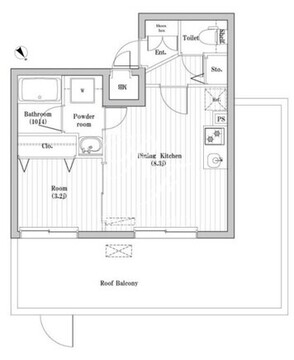 ハーモニーレジデンス山手巣鴨ザ・ガーデン 503 間取り図