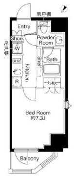 グランパセオ蔵前 301 間取り図