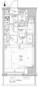 プレミアムキューブG市谷甲良町 303 間取り図