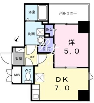 ロータス ザ・レジデンス入谷 603 間取り図