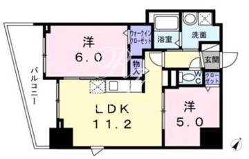 ロータス ザ・レジデンス入谷 501 間取り図