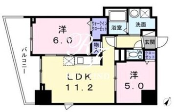 ロータス ザ・レジデンス入谷 801 間取り図