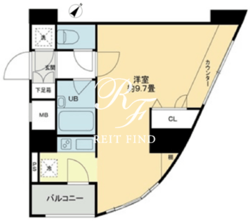 クロスレジデンス蒲田 418 間取り図