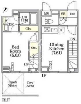 ラペルラ目黒東山 102 間取り図