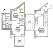 ユーレジデンス目黒東山 106 間取り図