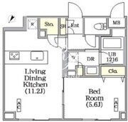 ユーレジデンス目黒東山 304 間取り図
