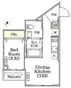 ユーレジデンス目黒東山 305 間取り図