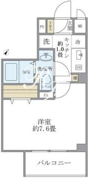 コンポジット渋谷初台 202 間取り図