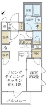 コンポジット渋谷初台 201 間取り図