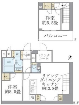 コンポジット渋谷初台 104 間取り図