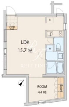 エスセナーリオ若松町 203 間取り図