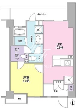 アンビエンテ経堂 417 間取り図