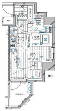 レガリス高田馬場2 406 間取り図