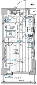 レガリス高田馬場2 205 間取り図