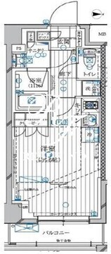 レガリス高田馬場2 505 間取り図