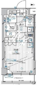 レガリス高田馬場2 705 間取り図