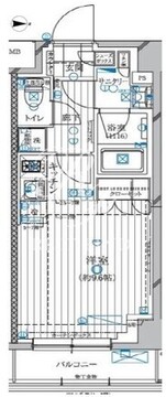 レガリス高田馬場2 204 間取り図