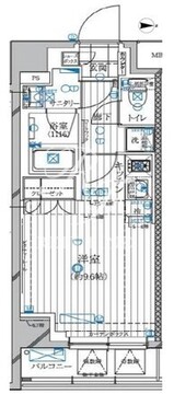 レガリス高田馬場2 203 間取り図