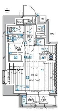 レガリス高田馬場2 301 間取り図