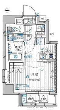 レガリス高田馬場2 401 間取り図