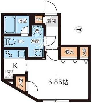 パセオ新宿 401 間取り図