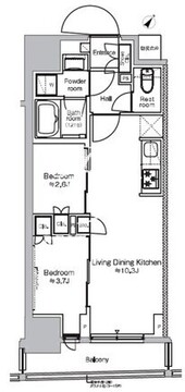 プラウドフラット日本橋馬喰町 702 間取り図