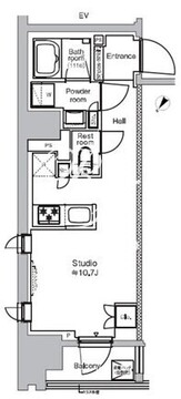 プラウドフラット日本橋馬喰町 1204 間取り図