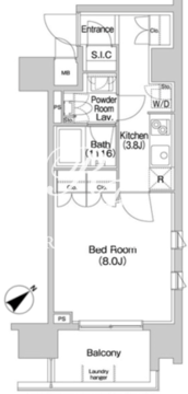 コンフォリア神楽坂DEUX 604 間取り図