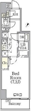 プライムガーデン赤塚 402 間取り図