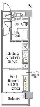 プライムガーデン赤塚 211 間取り図