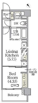 プライムガーデン赤塚 511 間取り図