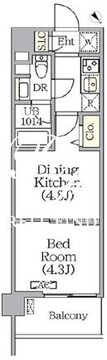 プライムガーデン赤塚 512 間取り図