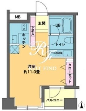 カスタリア高輪台 503 間取り図