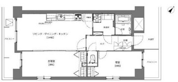 プライムアーバン目黒リバーフロント 1203 間取り図