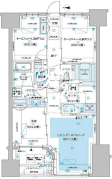 ディームス方南町 1003 間取り図