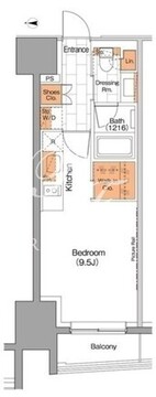 ザ・パークハビオ上野 904 間取り図
