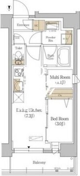 アーバネックス市谷本村町 201 間取り図