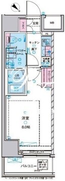 ジェノヴィア浅草2スカイガーデン 504 間取り図