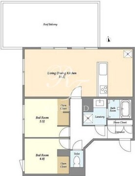 エフローレプルミエ武蔵小山 403 間取り図