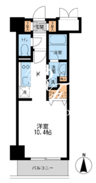 レジデンス両国駅前 503 間取り図