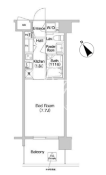 コンフォリア南砂町 1309 間取り図