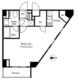 パークキューブ四谷三丁目 803 間取り図