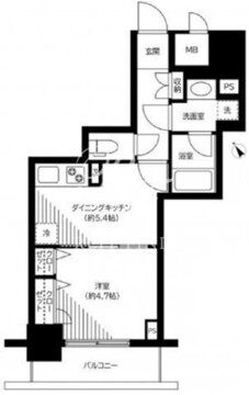 銀座レジデンス伍番館 1005 間取り図